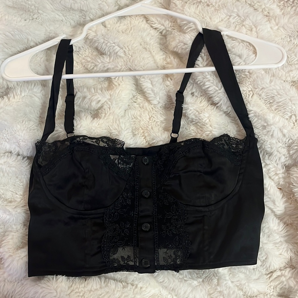 princess polly leonara top black